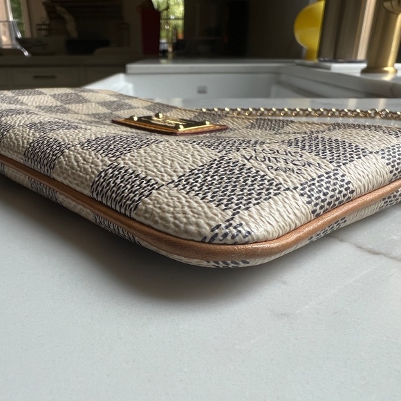 LOUIS VUITTON Damier Azur Pochette Mira MM - Picture 2 of 7